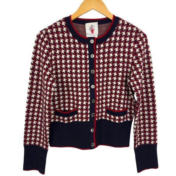 Brooks Brothers Black Fleece Houndstooth Cardigan Thom Browne BB4 Size 10 - Picture 1 of 16